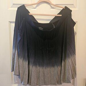 Torrid Super Soft Blue and Silver Ombre Skirt